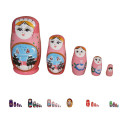 FQ marca matryoshka juguete apilable japonés madera niños personalizados muñecas de anidación